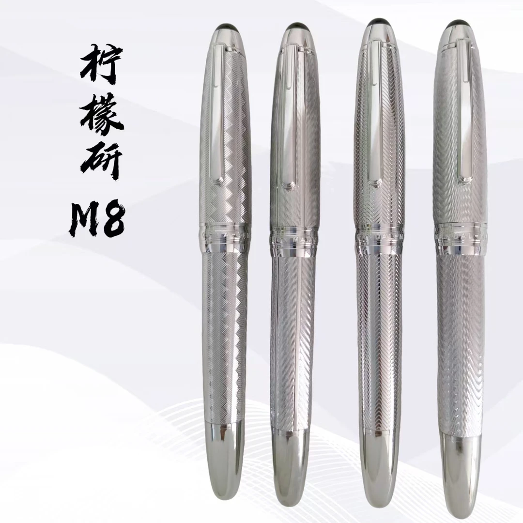 柠檬研新品M8活塞金属钢笔山纹书法练字刀锋长刀研笔尖手工打磨