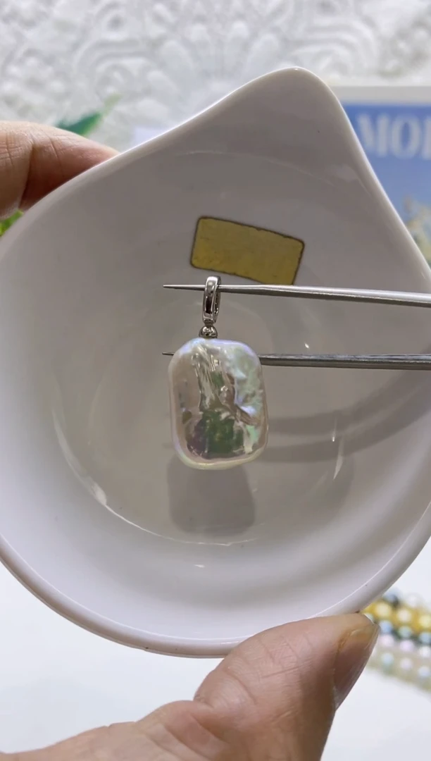 未镶嵌淡水珍珠BG珍珠吊坠@@BY152