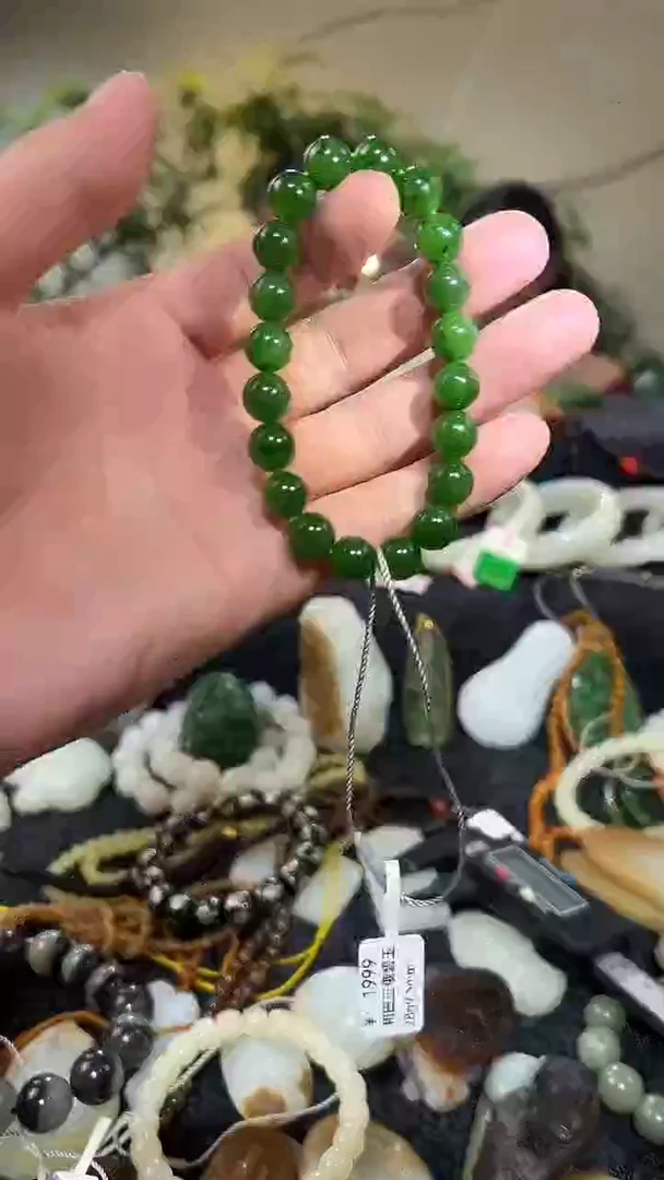 未镶嵌手串和田玉新疆和田玉碧玉手串