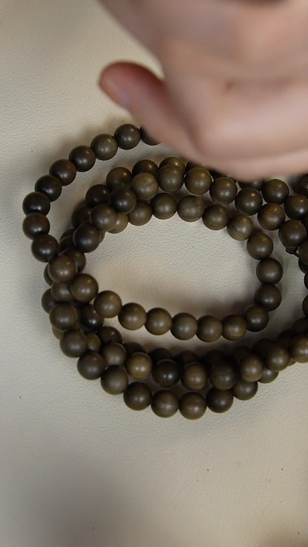 【闪购商品】檀香木手串/手链阴沉老山檀香0.8多圈108颗瑕疵