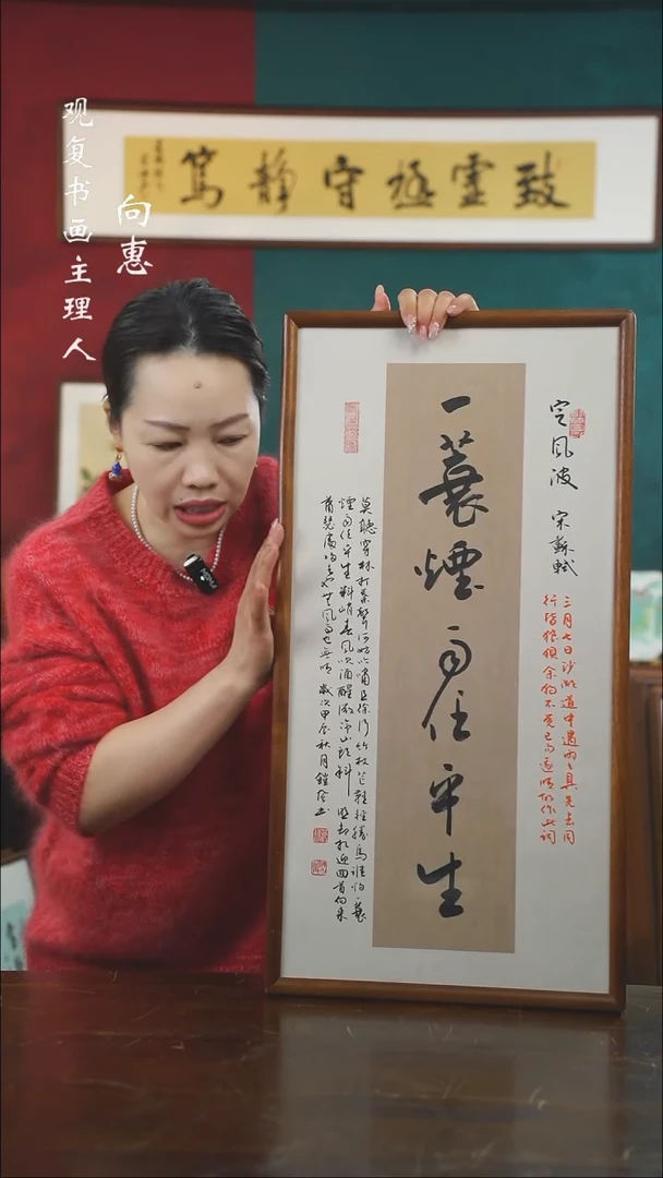 【闪购商品】书法范铠风-一蓑烟雨-36*69书法