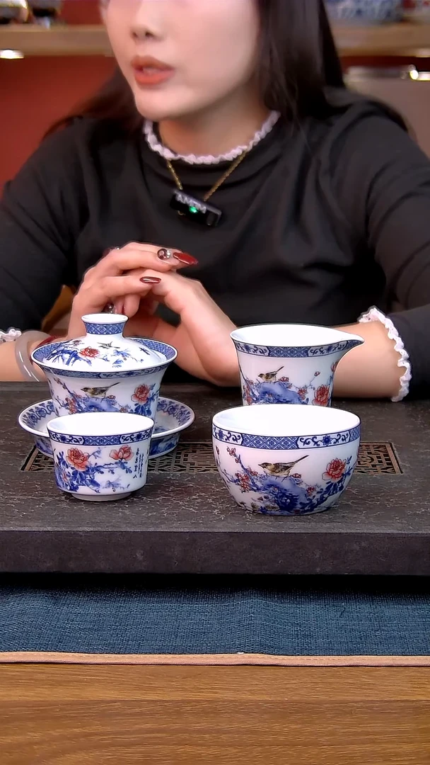 简装家用款4件套 白瓷陶瓷茶具