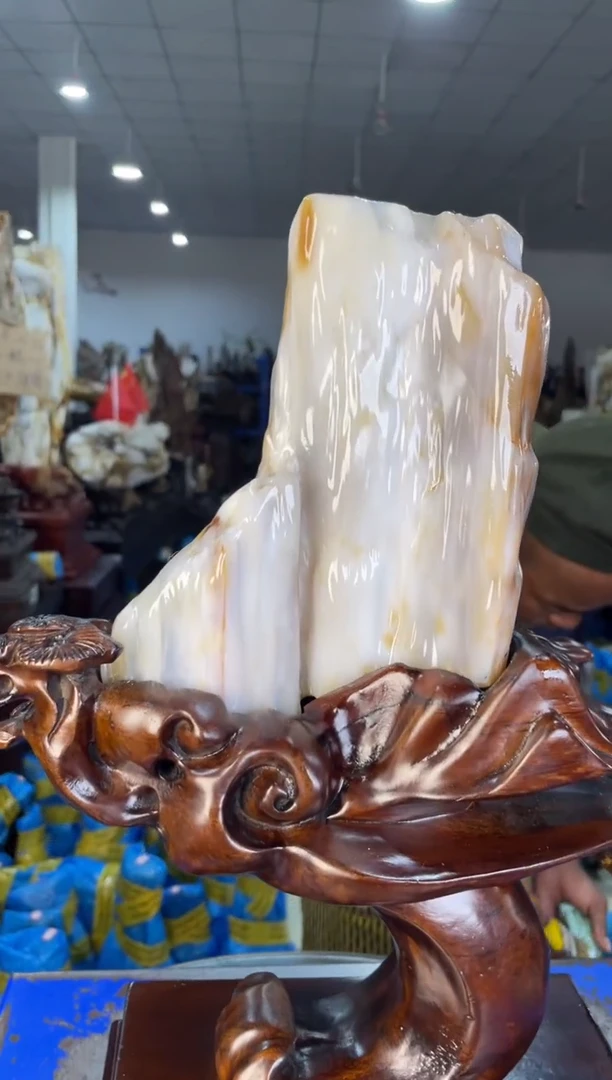 未镶嵌摆件硅化玉32