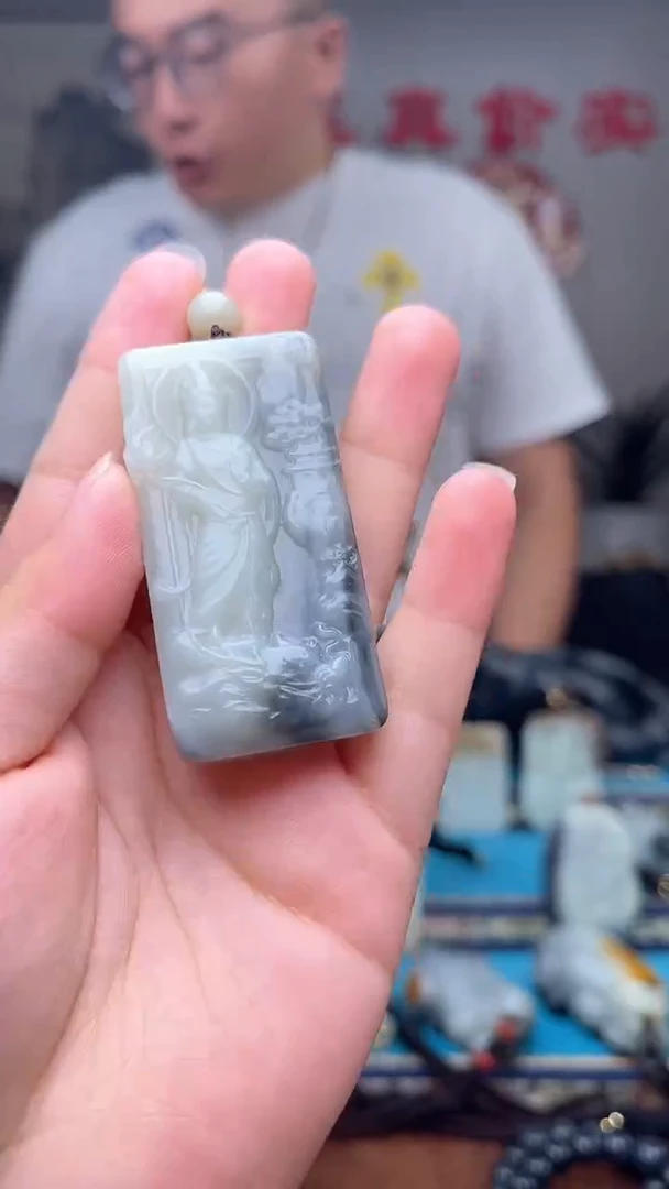 和田玉未镶嵌挂件1