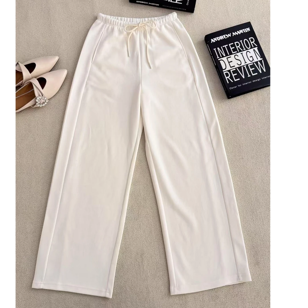 春夏超级舒适女款休闲裤-高腰运动显瘦时尚百搭夏季垂感裤0320