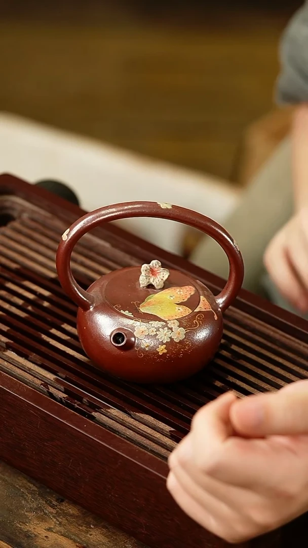 茶杯紫砂24号 包银 紫砂柴烧