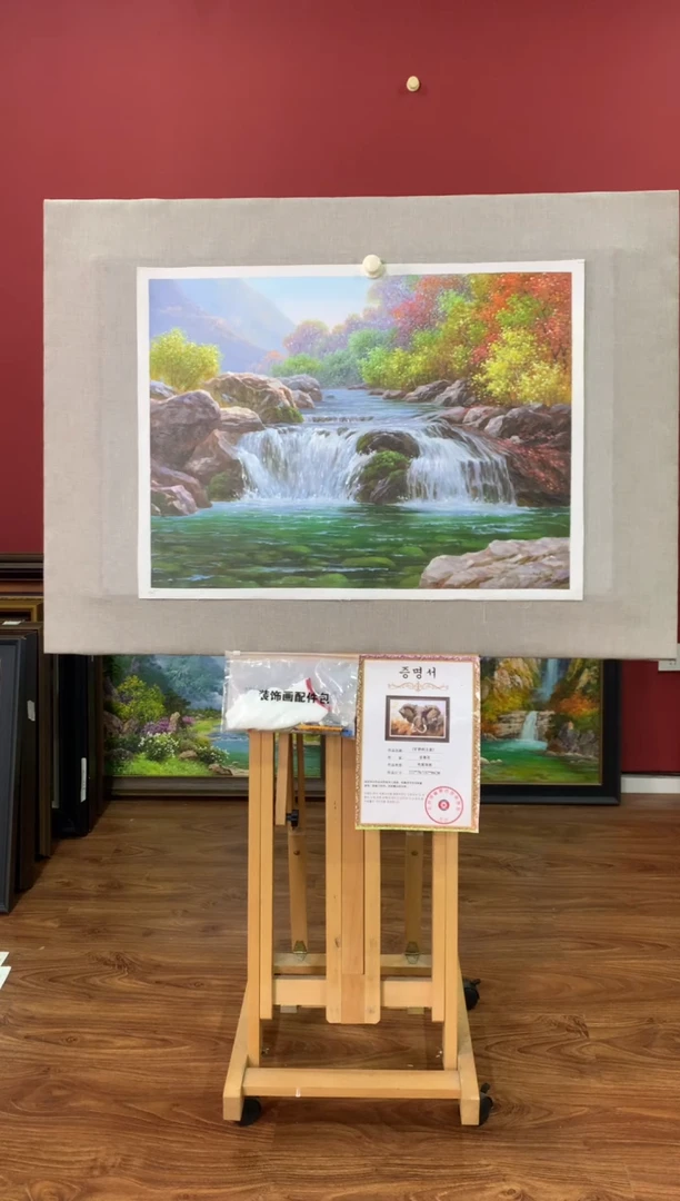 油画【78号】朝鲜原创手绘油画【功勋Ⅰ级画家丨孤品佳作】【顺丰包邮】