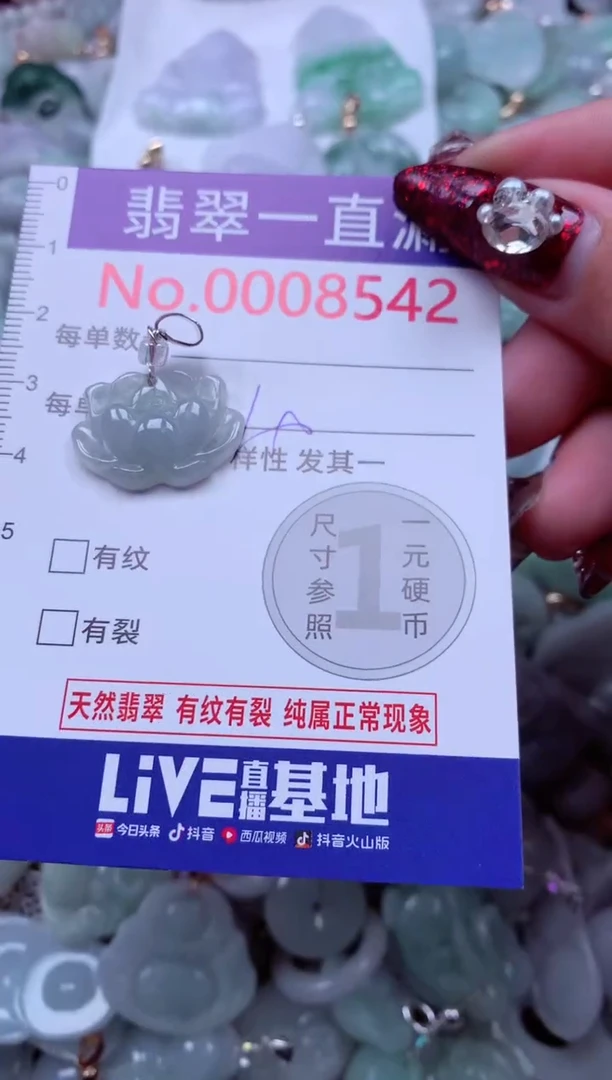 吊坠(不含链)未镶嵌翡翠8542