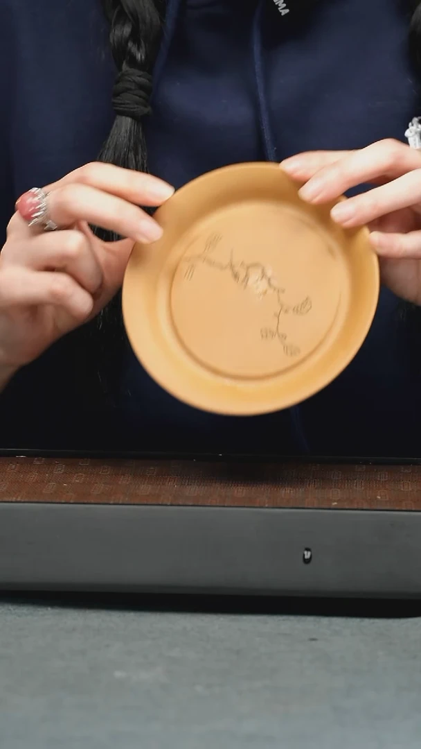 【闪购商品】盘茶宠-刻鸟盘 茶宠-刻鸟盘