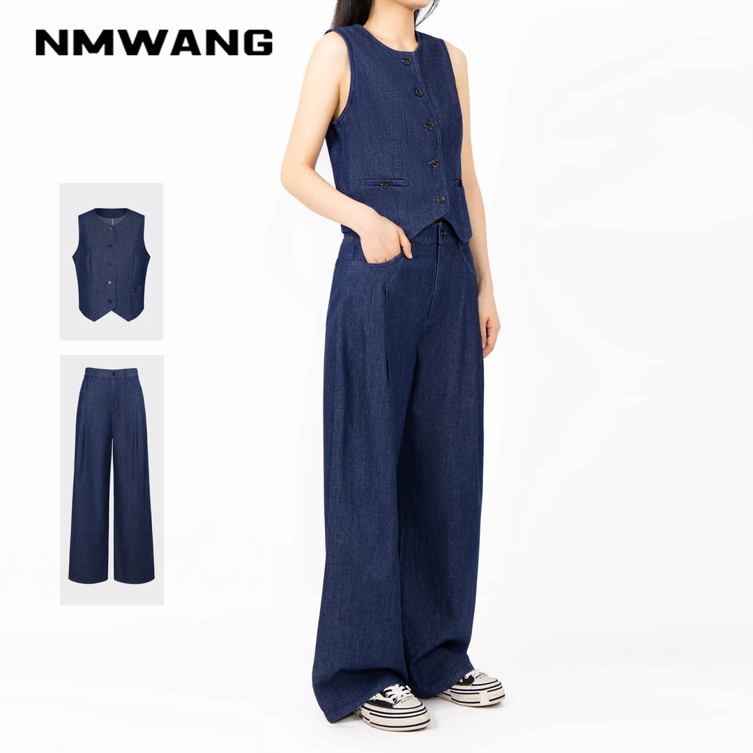 【可可专享】NMWANG牛魔王XH5C134/XH5C135老钱风马甲/阔腿空气裤