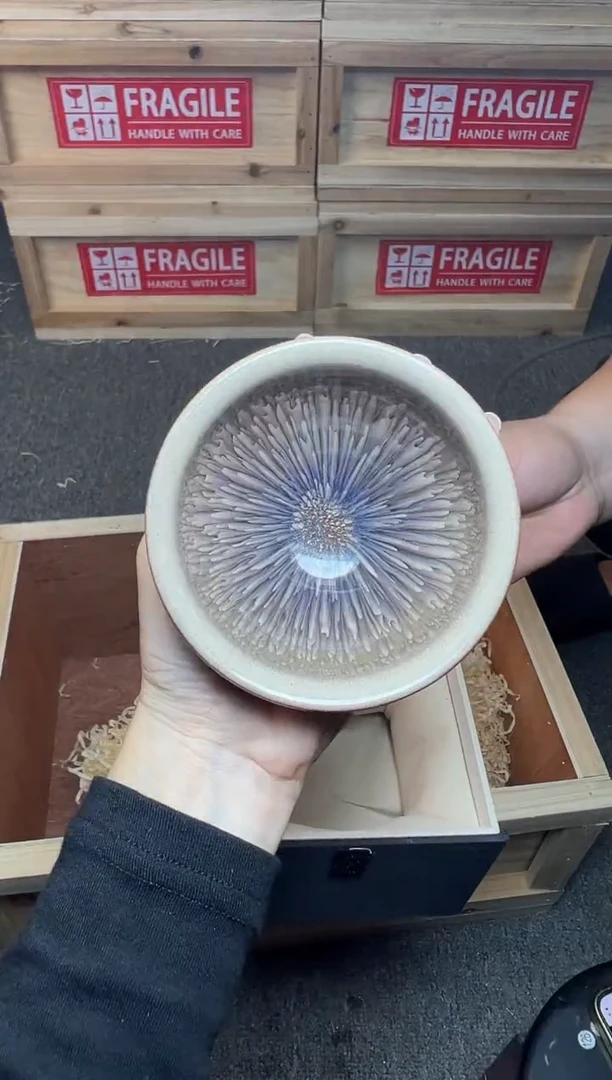茶盏银丝水芽  盏三疯建盏茶器