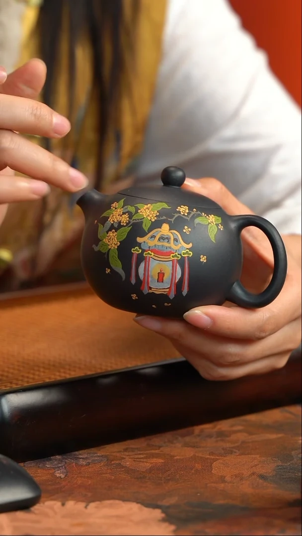 30小鱼云雾天青西施壶