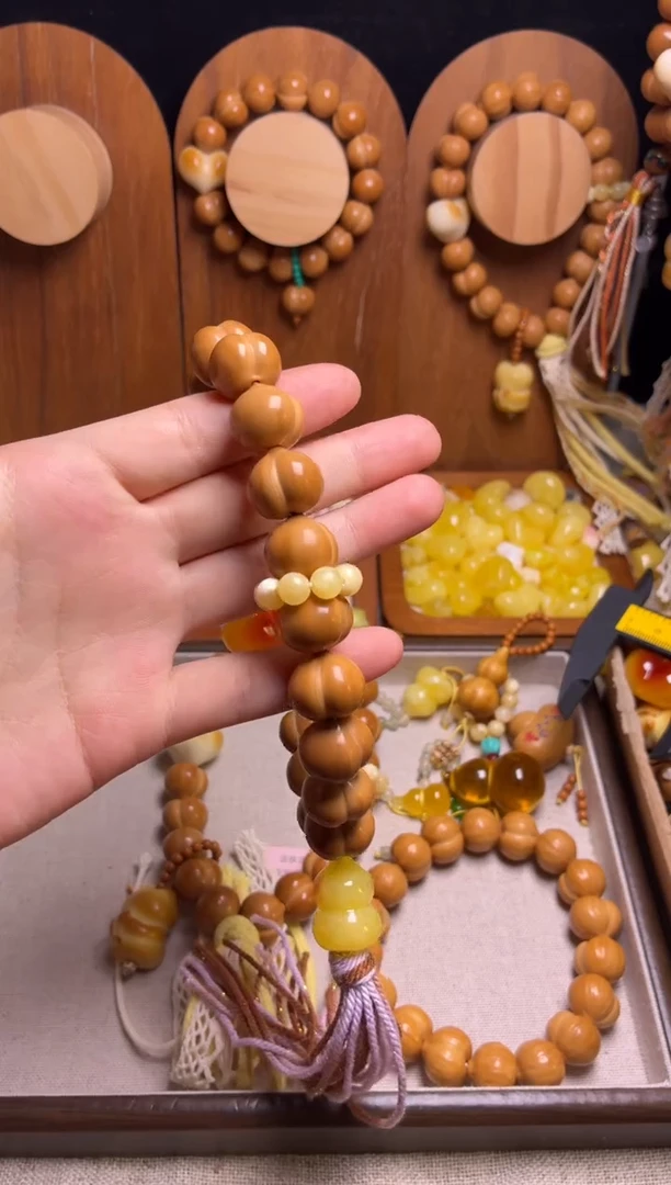 手串猴头核桃Q****e光面柯基16黄跑环俏色心俏色葫芦三通紫咖手持