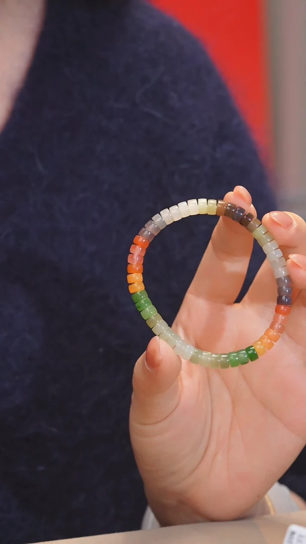 【闪购商品】和田玉手串未镶嵌多样性发 卡6 @@W8817