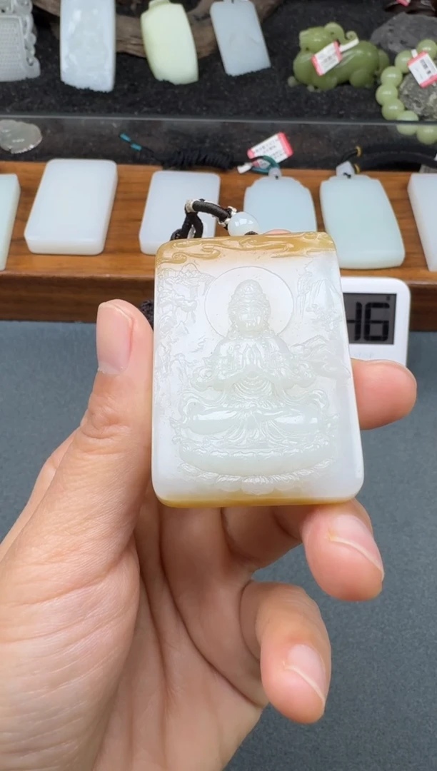 颈饰未镶嵌和田玉2