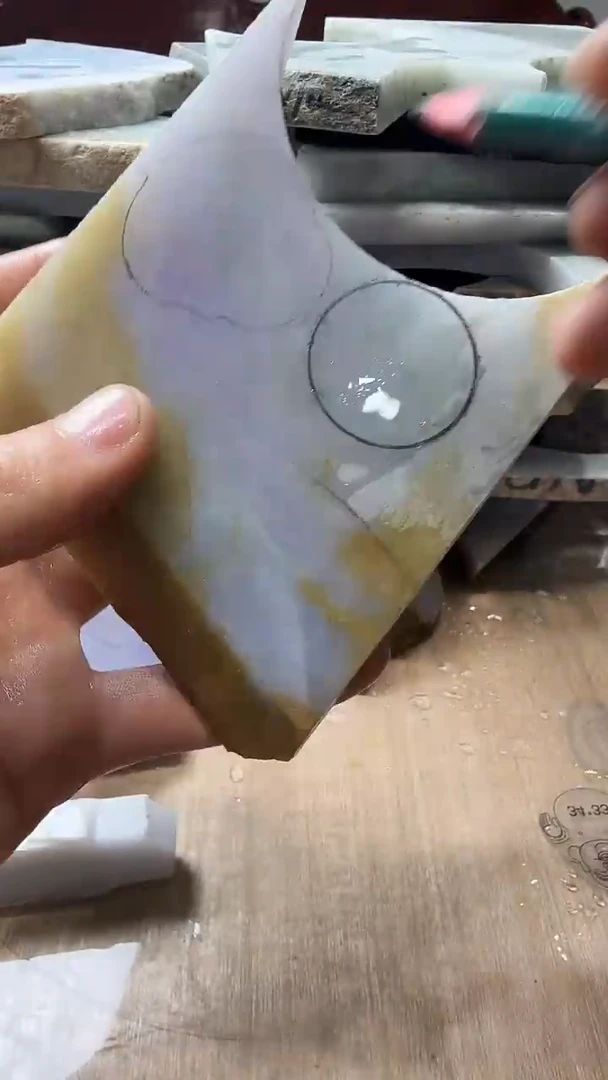 裸石翡翠天然翡翠A货花677