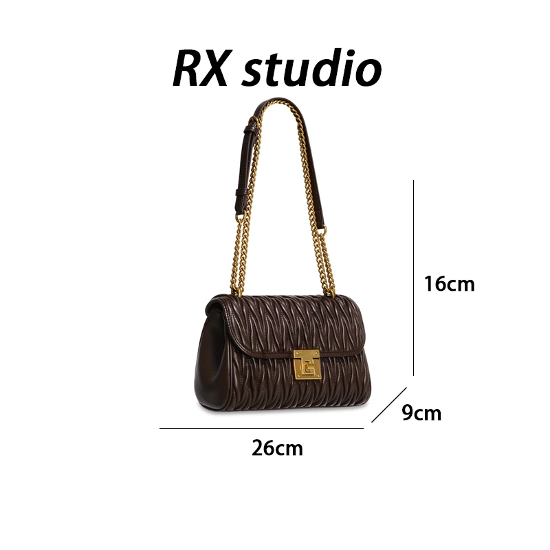 【南沙瑞熙】GQ-1901-咖啡-轻奢小众设计感时尚百搭女士包包