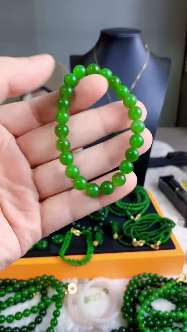 手链未镶嵌和田玉（碧玉）8