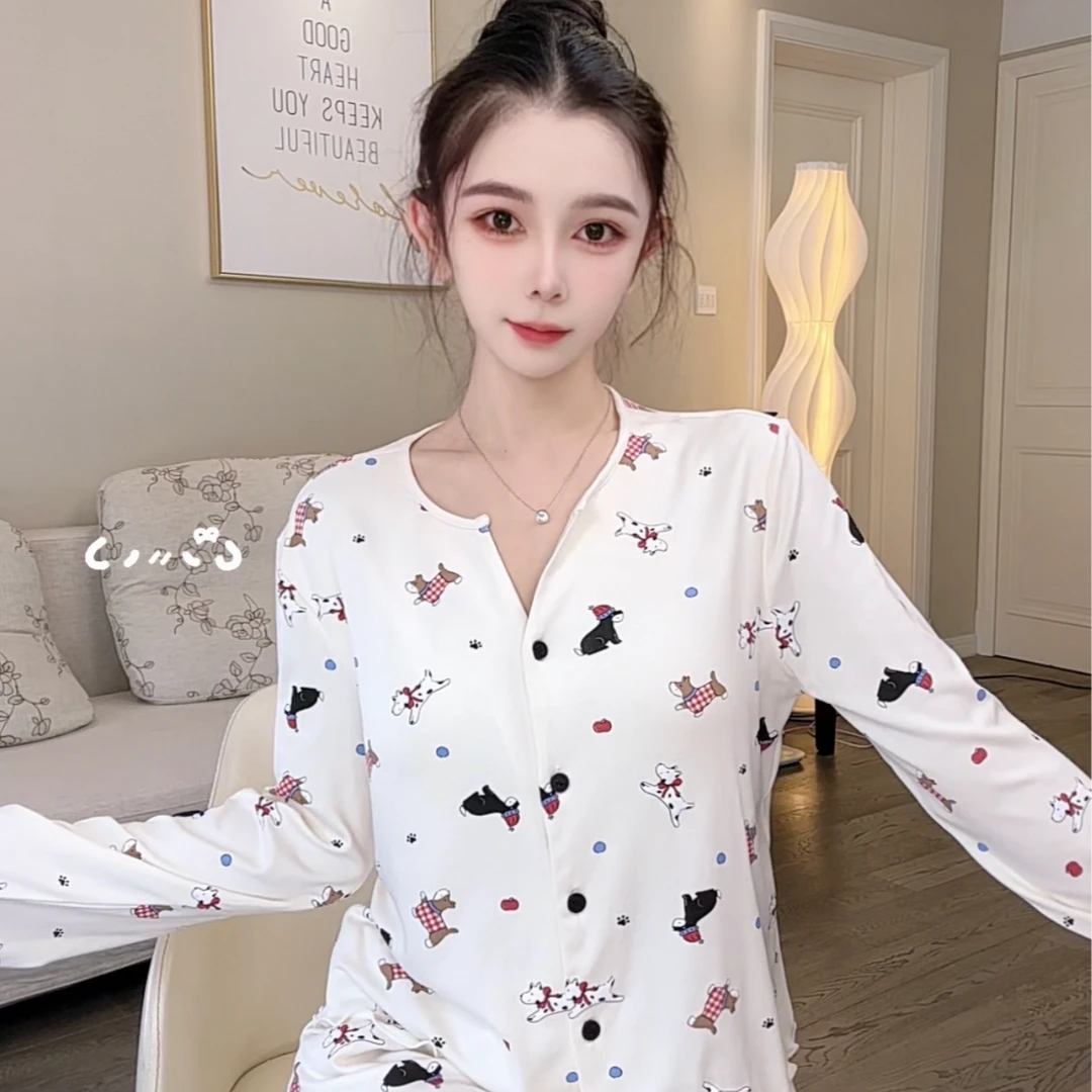 SIEOYJIEA/私迹大榕家viki【萌宠小狗】女款时尚气质家居服睡衣