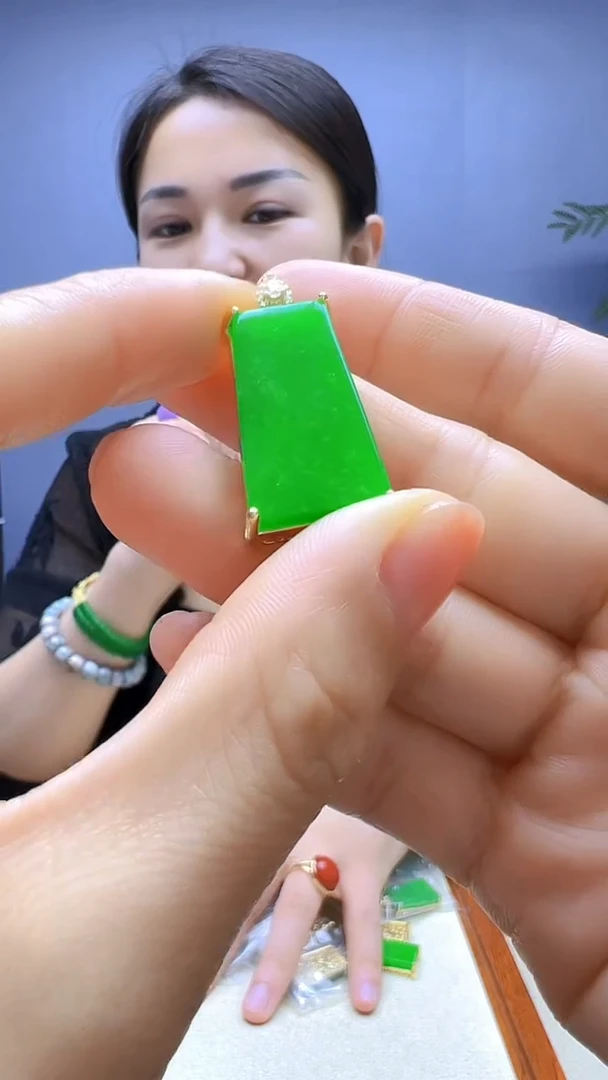 静柏甄选diy颈饰梯形无事牌吊坠