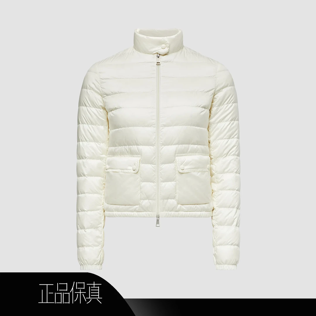 99新 MONCLER 15371盟可睐/米色轻薄羽绒服Lans/2码/胸围99