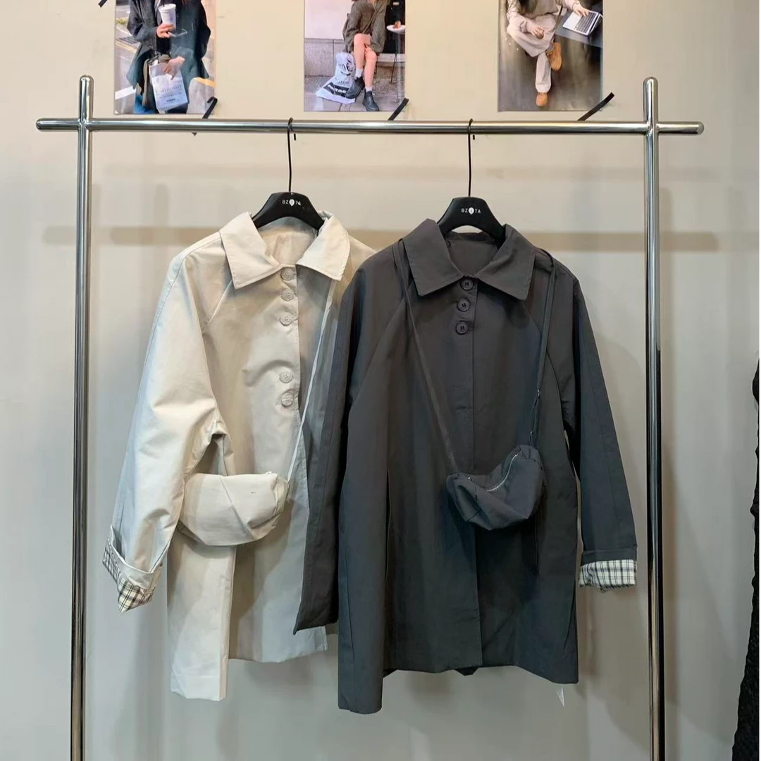 『雨美 Show』28050翻领带包休闲外套