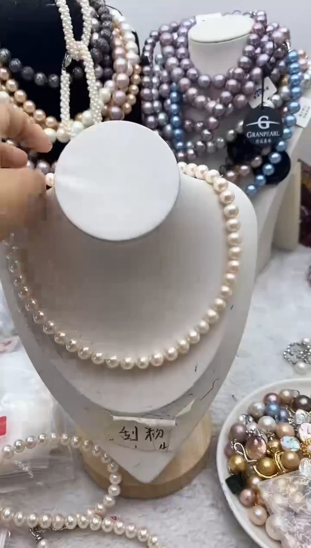 淡水珍珠钛钢颈饰22