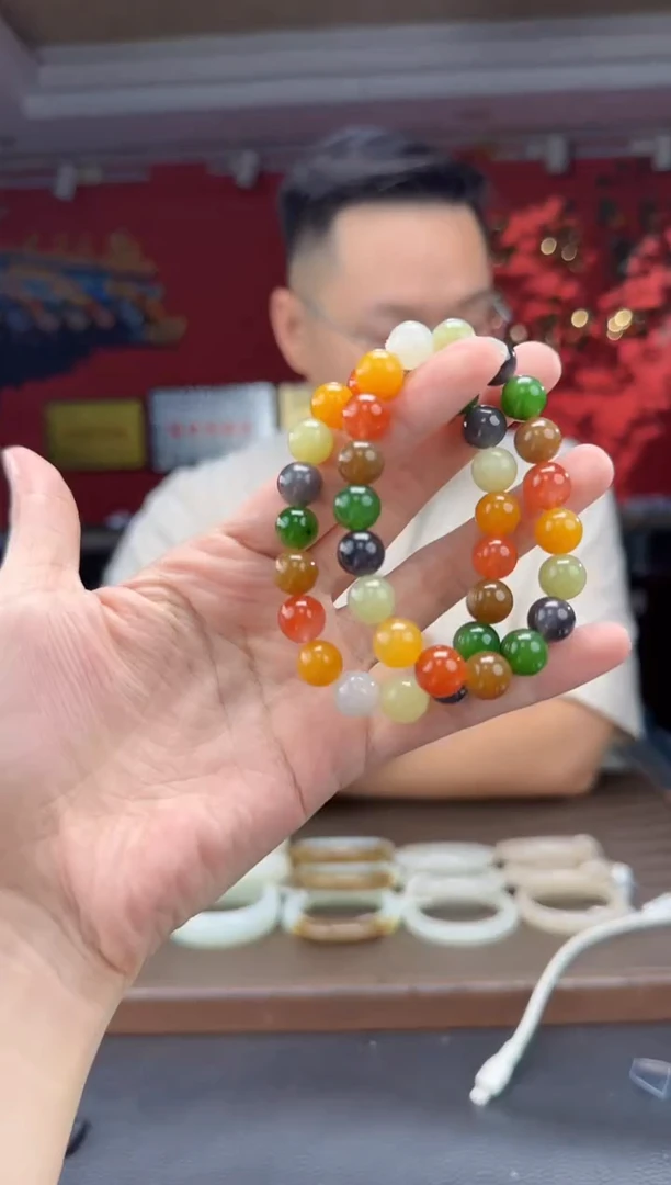 未镶嵌手串和田玉多宝单圈手串多样性发货拍一发一