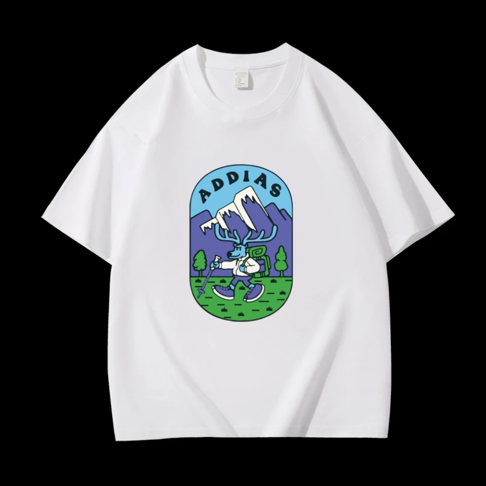 【一折粉丝福利】夏季男女同款百搭时尚潮牌短袖T恤