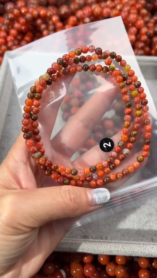未镶嵌手串南红玛瑙4+