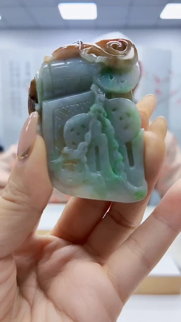 未镶嵌定制翡翠4919ty-毛货挂件97