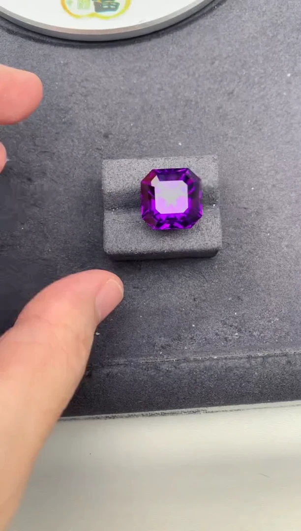 未镶嵌珠宝半成品紫晶15ct紫水晶  BG