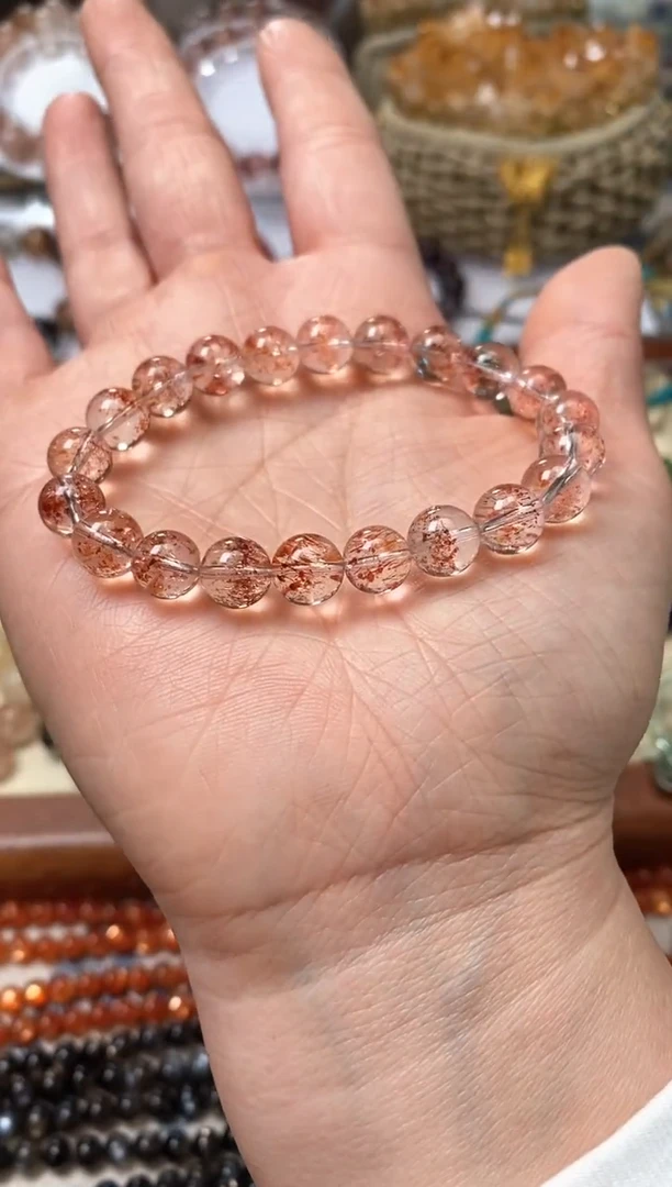 未镶嵌手链水晶金草莓8.5