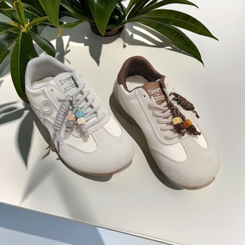 8813微运动鞋带黄色德训鞋时尚休闲鞋白色透气29