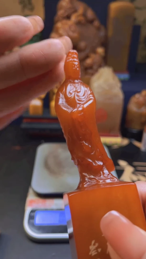 【闪购商品】寿山石印石立式观音