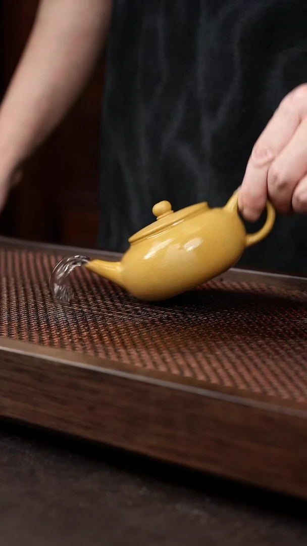 茶壶紫砂葵黄水平
