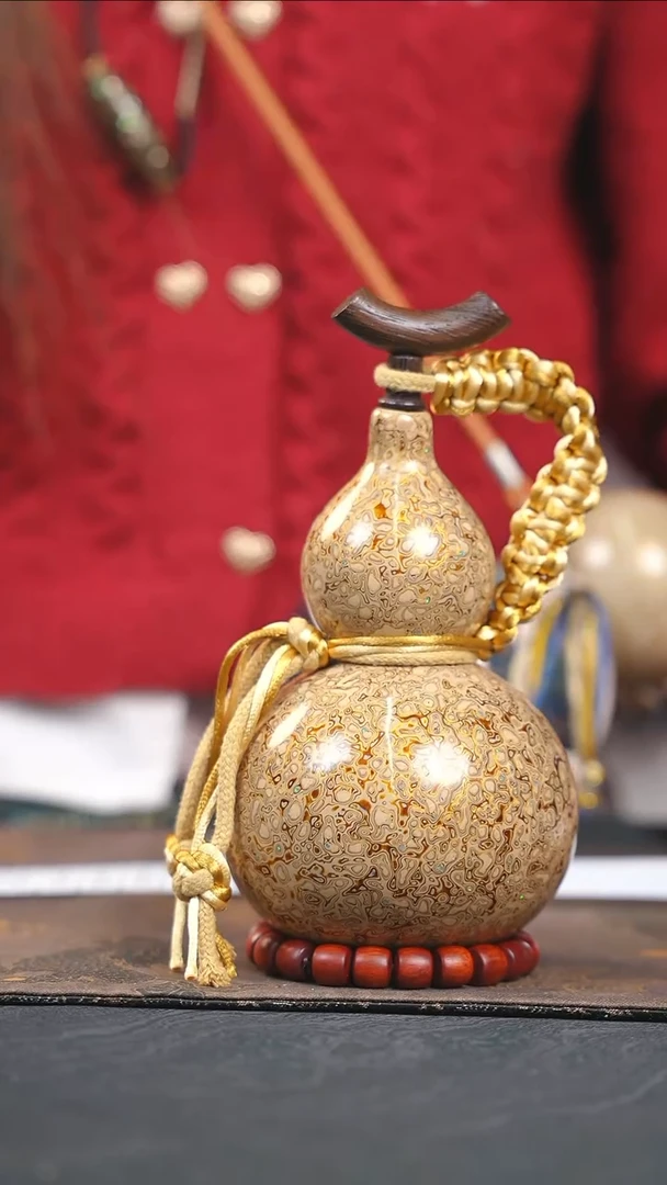 【闪购商品】WZ168漆艺酒葫芦不包手串及旋转底座