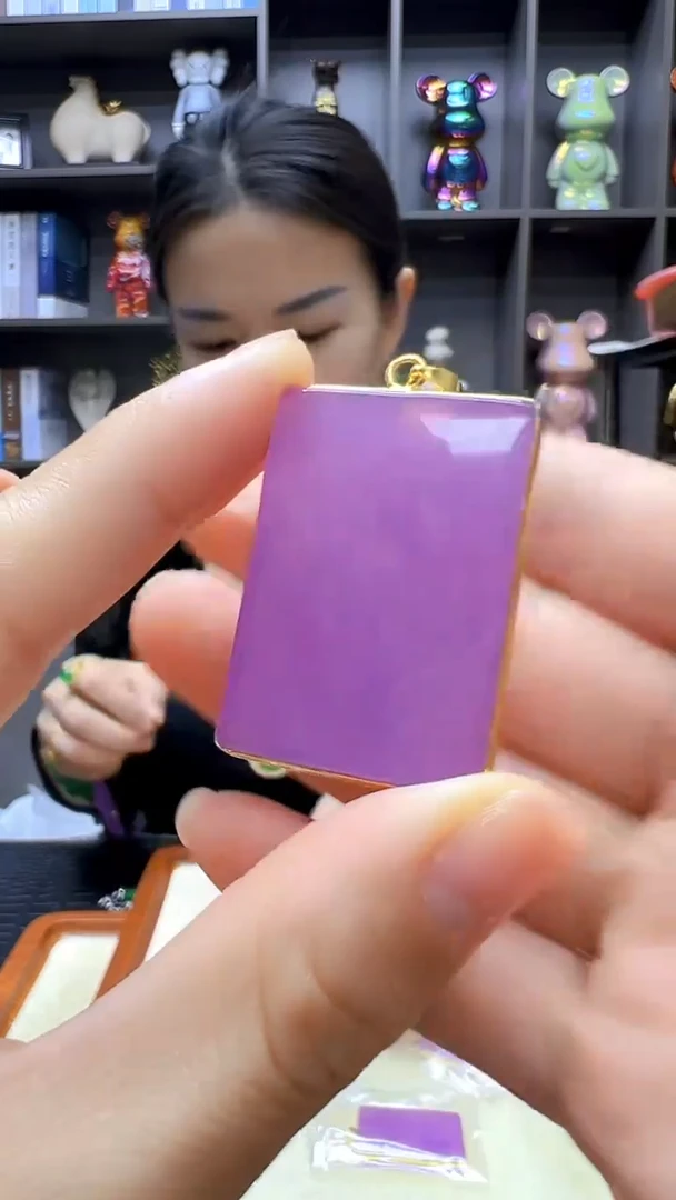 翡翠14K金镶嵌颈饰沉白diy劲饰