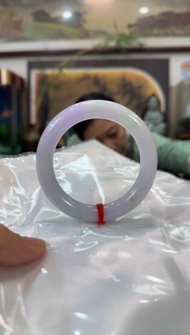 翡翠手镯未镶嵌M0圆条54需包容