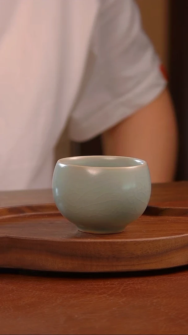 瓷片666号   龙蛋杯       茗
