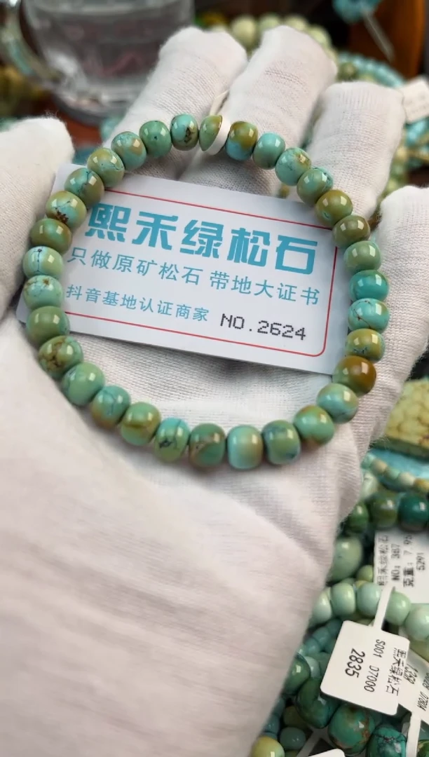 未镶嵌绿松石松石2624