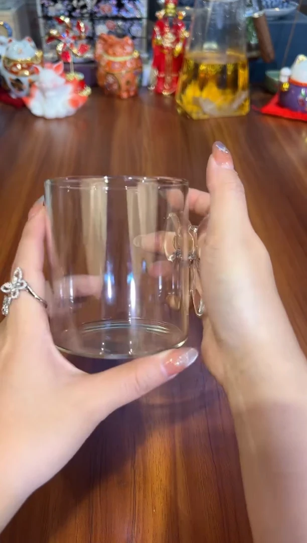 68透明蝴蝶结马克杯