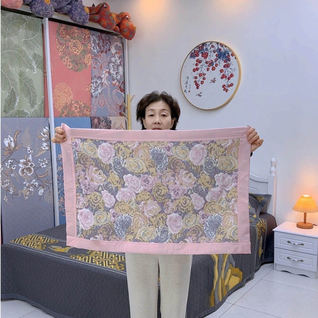 （彩绘缤纷枕巾）52*78一对装多功能透气四季枕巾