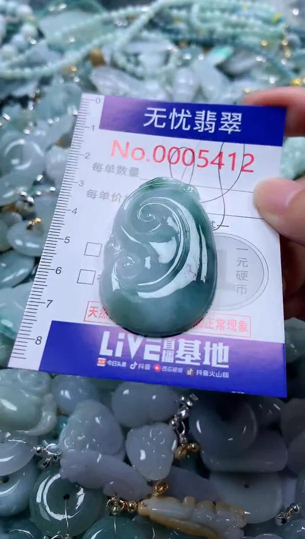 翡翠未镶嵌吊坠(不含链)5412