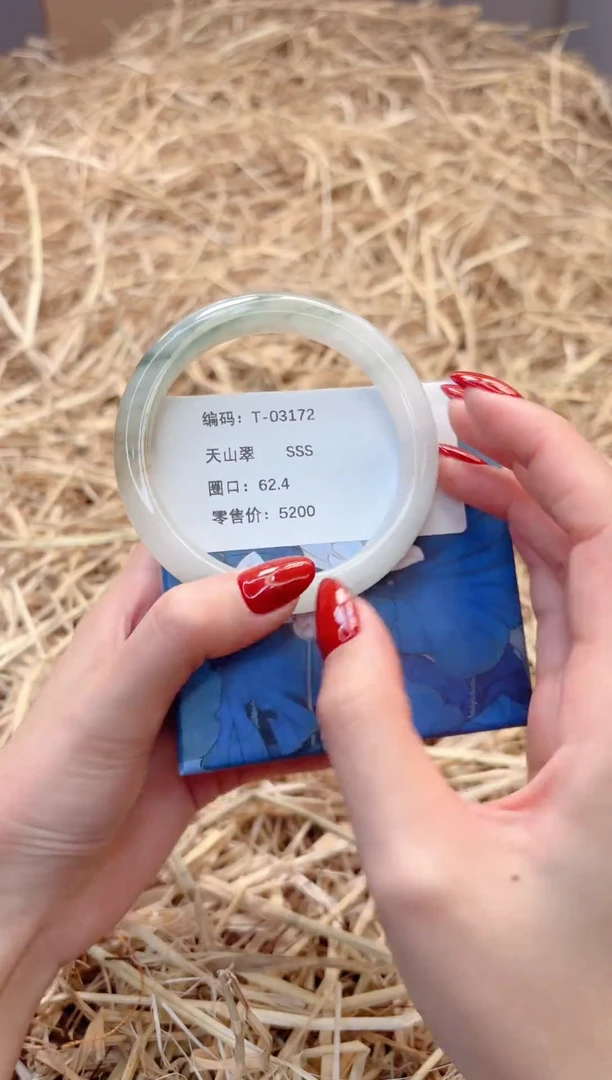 未镶嵌手镯石英质玉T03172-62.4