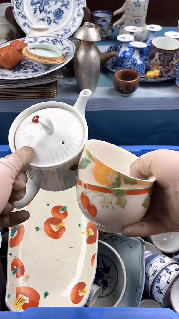 瓷片英歌瓷器满19.9包邮