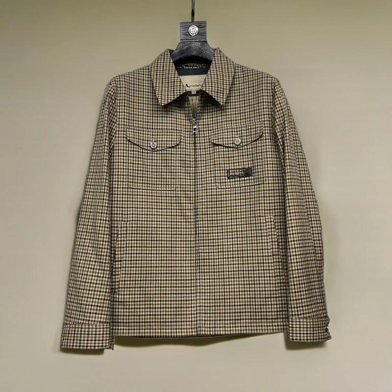 JK05A2739 欧版轻奢小格子男士夹克