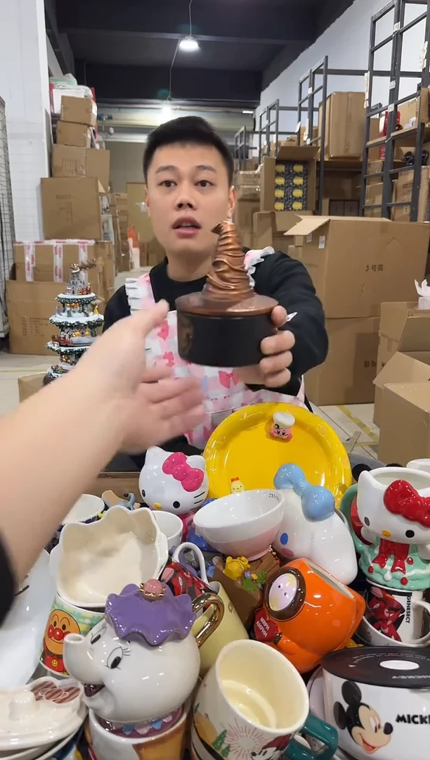 瓷片分院帽首饰盒