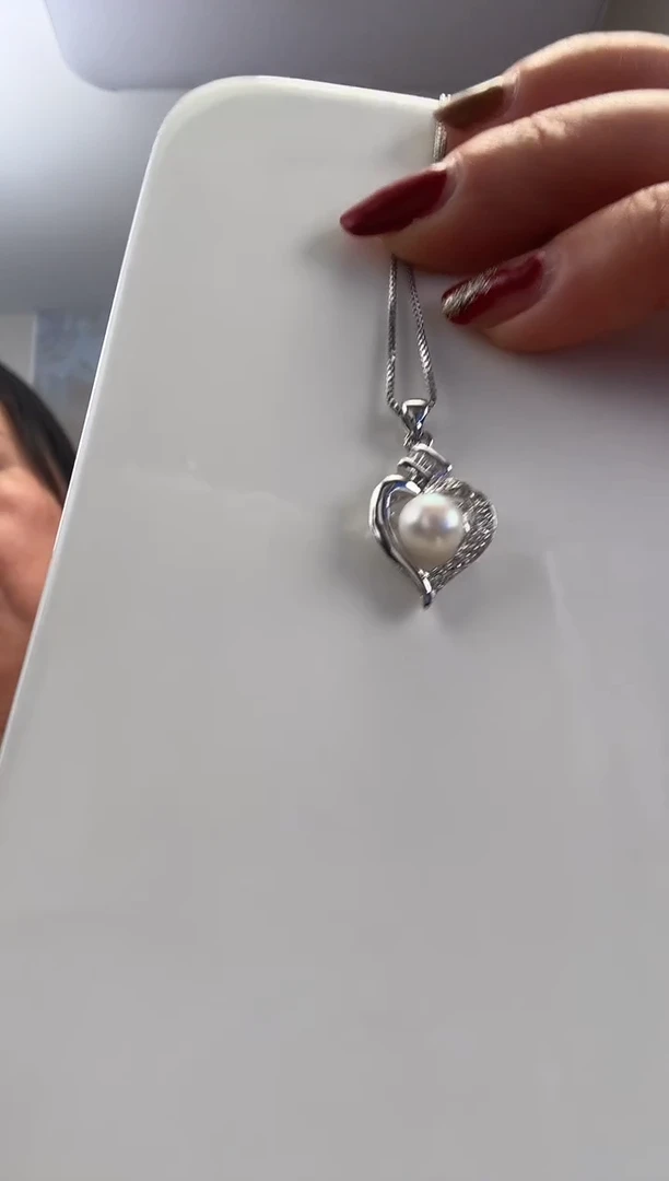 【闪购商品】淡水珍珠颈饰未镶嵌爱心项链