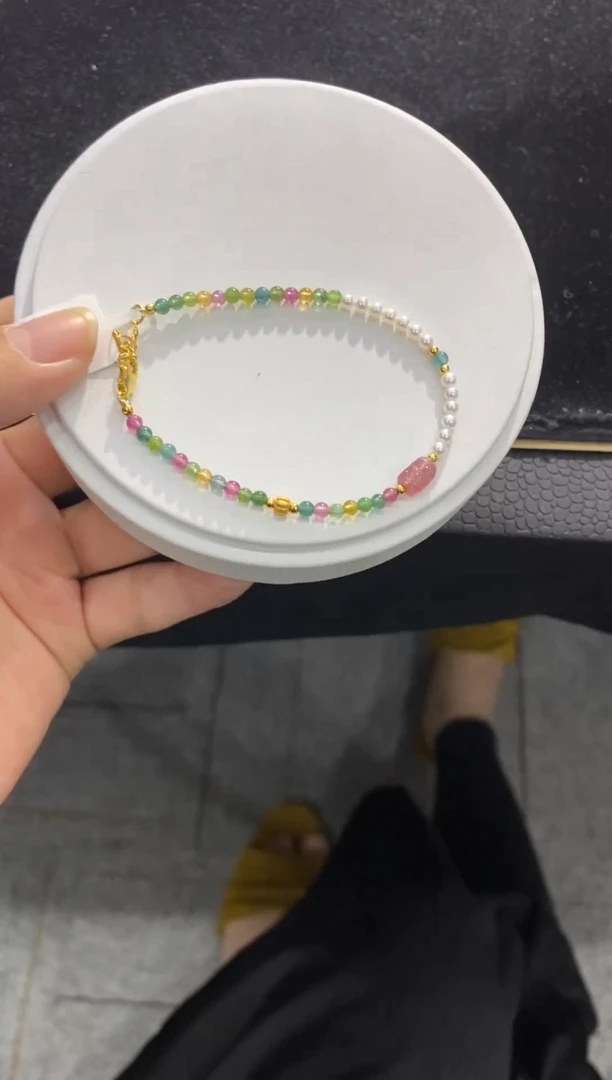 【闪购商品】碧玺手链未镶嵌【梦源珠宝】天然碧玺手链